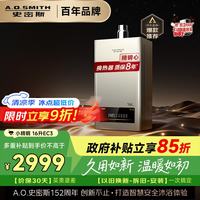 A.O.SMITH JSQ31-EC3 精钢内胆 16L 天然气 燃气热水器