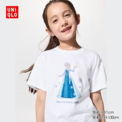 优衣库 童装男童女童MAGIC FOR ALL UT/短袖T恤印花T恤489169 00 白色 150