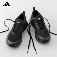 adidas 男鞋女鞋运动鞋夏季商务都市通勤轻便时尚耐磨减震休闲鞋 碳黑 41