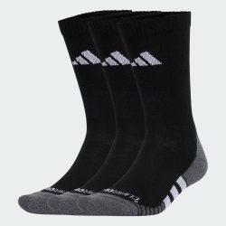 adidas 3双装CLIMACOOL毛巾底加厚中帮训练袜男女