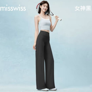 MISSWISS 凉感透气 女士直筒裤