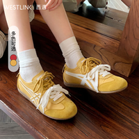 西遇 德训鞋女2026新款春夏爆款超火百搭阿甘鞋子运动平底休闲板鞋