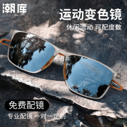 潮库 时尚TR运动近视镜任选+1.61防蓝光变色镜片