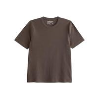 Abercrombie & Fitch 124-6698 美式复古修身 棕色 M码 男士短袖T恤