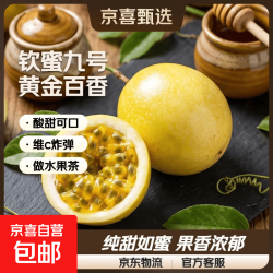 京东 海南钦蜜9号黄金百香果启鸿 新鲜水果纯甜 如蜜 40个装（30-45g）