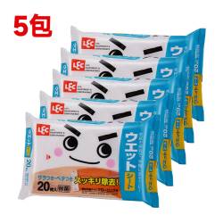 LEC SS-147*5 杀菌除尘湿纸巾 5包装
