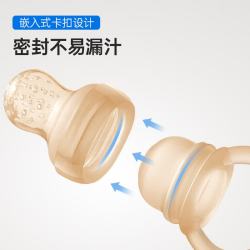 小白熊 咬咬乐婴儿水果咬咬袋宝宝果蔬6-9月以上全硅胶辅食神器L码