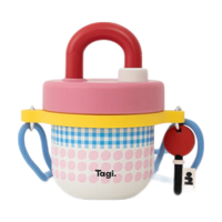 Tagi. 塔皮小锁 波点格纹 380ml 不锈钢保温杯