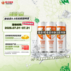珠江啤酒 比利时风味 白啤酒  整箱装 1x3x500ml 500ml