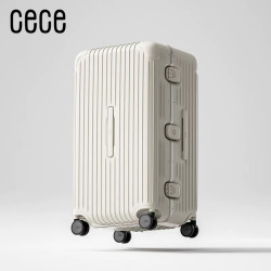 CECE 加厚铝框PC行李箱 20寸 白色
