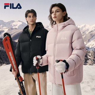 FILA 防风防泼水连帽羽绒服