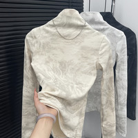 新款半高领德绒内搭保暖打底上衣秋冬内搭外穿上衣打底衫女