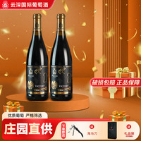 格韦诺 维克多 干红葡萄酒 750ml*2瓶 原瓶原装进口