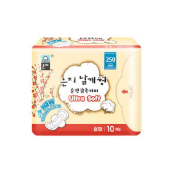Eun jee Eunjee)棉柔日用卫生巾250mm10片超薄透气护翼型 云感棉 250mm 10片