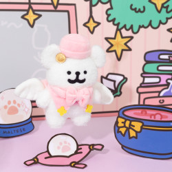 线条小狗 Maltese 原创毛绒挂件 明星同款玩偶