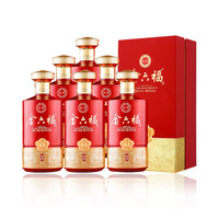 金六福 纯粮固态法兼香型白酒 50.8%vol 500ml*6瓶
