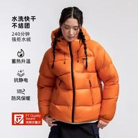 骆驼 A35WR07006 拒水绒加厚防风 白玉粉 M 户外羽绒服
