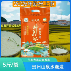 长顺神泉谷 2025年新米贵州山泉水稻生态大米长粒香米 5kg