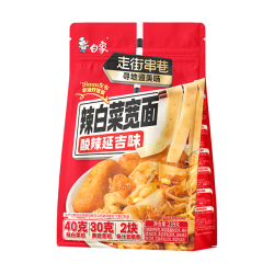 白象 辣白菜宽面酸辣延吉味 239g 非油炸方便面