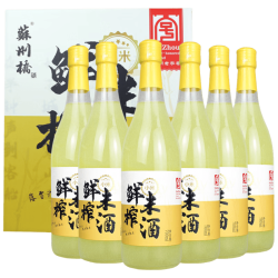 苏州桥 小米鲜榨米酒700ml*6整箱装8度甜米酒