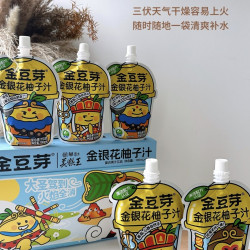 金豆芽 金银花柚子汁凉茶饮料儿童成人植物饮料小包便携饮品 金银花柚子汁100mL*13袋