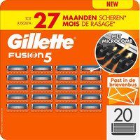 【破价】Gillette 吉列 Fusion5 男士剃须刀刀片,吉列 20 替换刀片