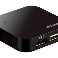 【破价】D-Link DUB-H4 4 端口 USB 2.0 集线器（向后兼容，支持 Windows、Mac OS X）黑色