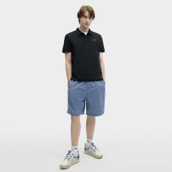 FILA 男装男式Polo衫男士时尚休闲简约舒适针织短袖POLO衫