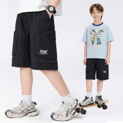 I.T it izzue轻量男裤薄款夏季裤子休闲工装裤中裤中大童装