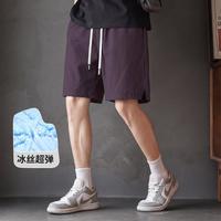I.T UDG冰丝高弹短裤男夏季冰爽轻薄休闲裤男潮流百搭五分裤