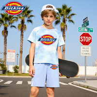 Dickies 儿童速干套装2026夏季新款时尚 雪山蓝-雪山蓝（斯标）    130
