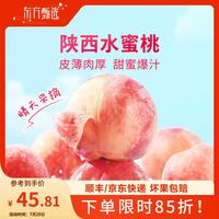东方甄选 陕西水蜜桃 4.5斤 大果 单果克重220g+（到手约7-10枚）