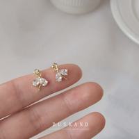 花饰庄园 甜美芭蕾女孩925银针创意耳钉日韩简约小众精美新款耳饰品 815芭蕾舞