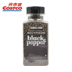 科克兰 黑胡椒粒 400g*1瓶