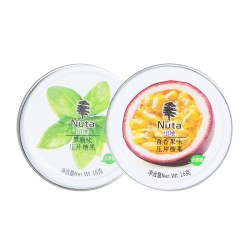 Nuta 纽她无蔗糖薄荷糖含片 16g*1盒 百香果+罗勒