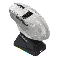 VIPERADE 蝰蛇V3 Pro 智能屏显 珠光银 三模无线鼠标+充电底座