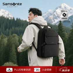 新秀丽 NX5*09001 15.6英寸商务双肩包 黑色
