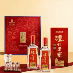 泸州老窖 特曲花开富贵礼盒 52度 浓香型白酒 500ml*2瓶
