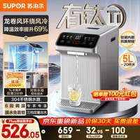 苏泊尔 有钛内胆电热水瓶风冷降温5L水箱可拆2200W速沸烧水壶净饮水机 恒温水壶调奶器SW-50T201Pro