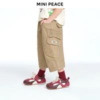 Mini Peace MINIPEACE太平鸟童装男童中短裤夏季软牛仔工装七分裤儿童裤子