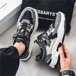 FOURDATRY 男鞋网面潮流增高老爹潮鞋43