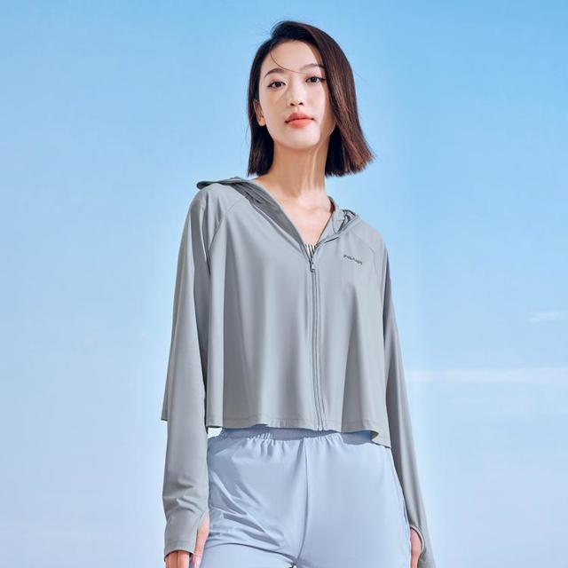 伯希和 冰丝防晒衣女款夏透气皮肤衣防紫外线运动防晒斗篷外套