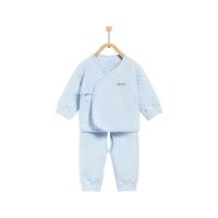 Tong Tai 童泰 新生儿加厚和服系带棉套装 蓝色
