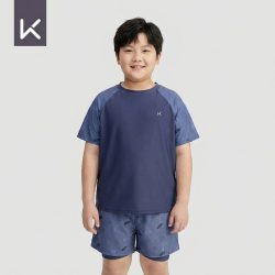Keep 胖童泳衣男童2026爆款新款儿童游泳衣青少年大码双层泳裤套装