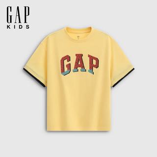 Gap 盖璞 861974 纯棉假两件 儿童短袖T恤