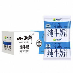 小西牛 青藏奶源全脂纯牛奶早餐奶220g*16袋