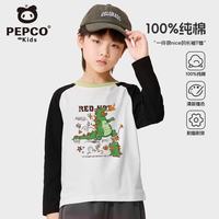 小猪班纳 PEPCO 男童纯棉长袖T恤