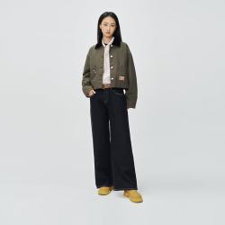Lee 26春秋新款灯芯绒翻领短款工装夹克