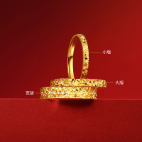 周六福 光梦足金999黄金戒指女 计价A0113002 16号 约3.85g