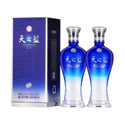 洋河 天之蓝42度480ml双支装绵柔浓香型白酒2018版